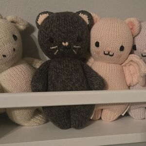 Cuddle and kind black kitten